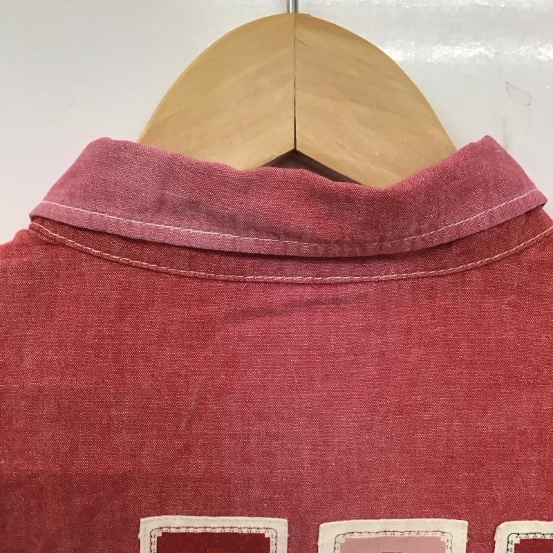 ピンクハウス PINK HOUSE シャツ、ブラウス 長袖 A2111FB ロゴ、文字 赤 / レッド / レディース USED 古着 中古 10138618