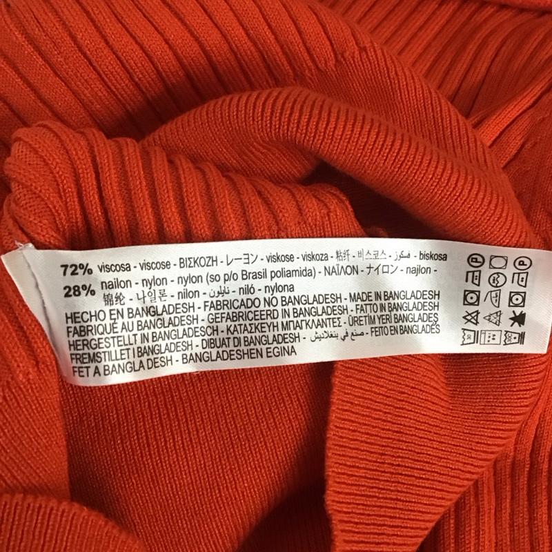 ザラ ZARA ニット、セーター 長袖 長袖ニットカットソー ニット セーター タートルネックニット S 無地 橙 / オレンジ /  レディース USED 古着 中古 10113829
