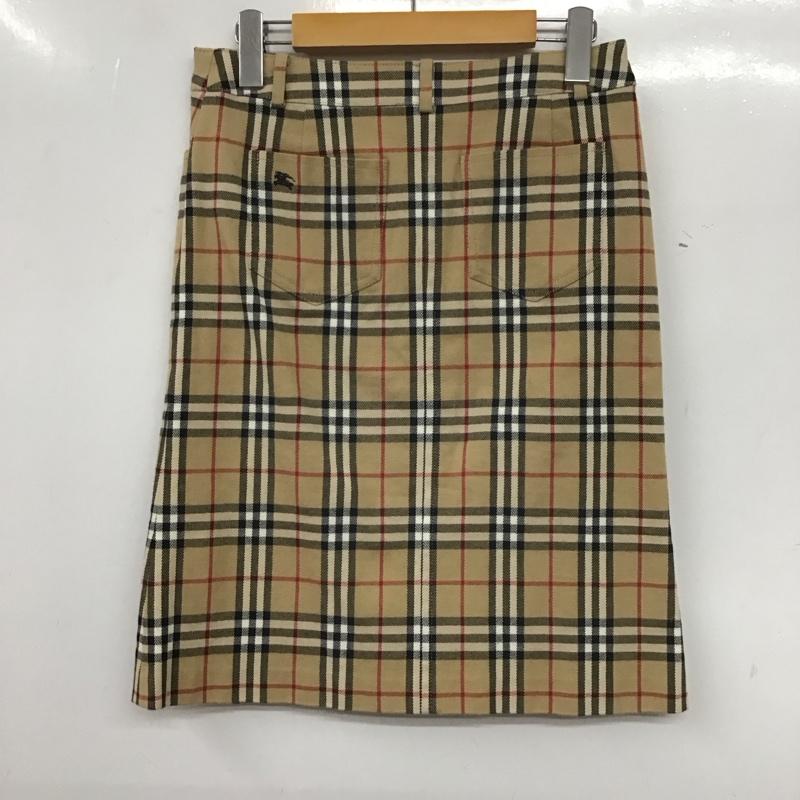 バーバリーブルーレーベル BURBERRY BLUE LABEL スカート ひざ丈スカート 38 チェック マルチカラー / マルチカラー / レディース USED 古着 中古 10139593