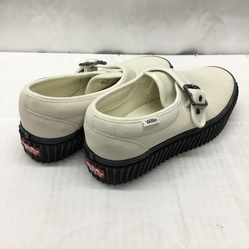 バンズ VANS スリッポン スリッポン 721356 CREEPER スニーカー ストラップ 厚底 23.5cm 23.5cm ロゴ、文字 白 / ホワイト / X 黒 / ブラック / レディース USED 古着 中古 10115046