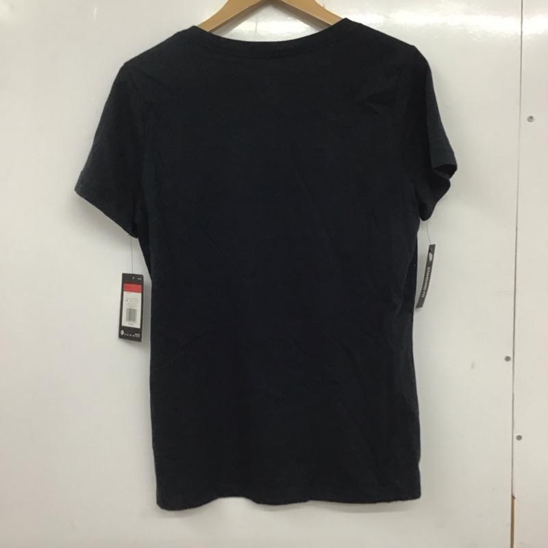 ナイキ NIKE Tシャツ 半袖 AR5370-010 Vネック スポーツウェア タグ付き L ロゴ、文字 黒 / ブラック / レディース USED 古着 中古 10135559