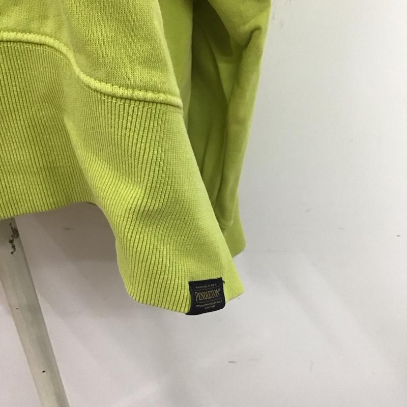 ペンドルトン PENDLETON トレーナー 長袖 BW2202MN03 BAYFLOW FREE 無地 黄緑 / イエローグリーン / レディース USED 古着 中古 10125043