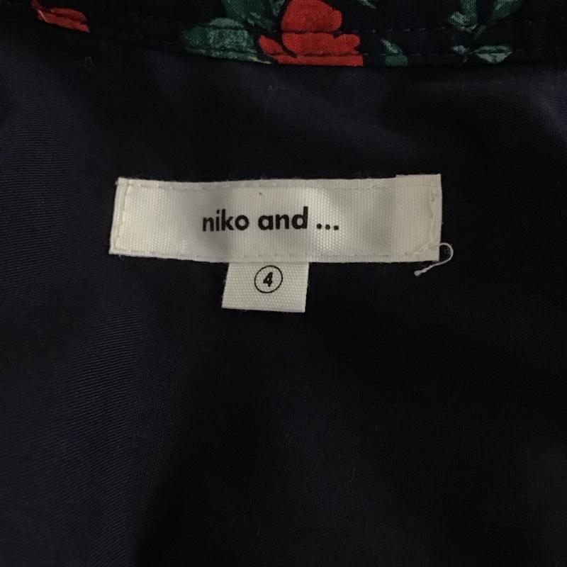ニコアンド niko and... シャツ、ブラウス 長袖 長袖シャツ ノーカラーシャツ 総柄 プリントシャツ 4 プリント マルチカラー / マルチカラー / レディース USED 古着 中古 10122525
