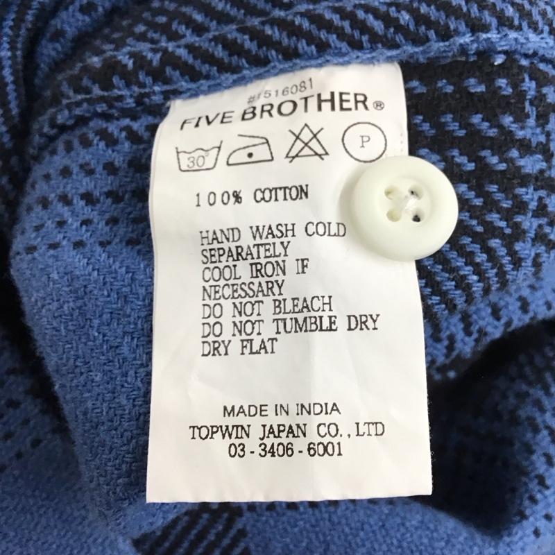 ファイブブラザー FIVE BROTHER シャツ、ブラウス 長袖 M チェック マルチカラー / マルチカラー / メンズ USED 古着 中古 10125017