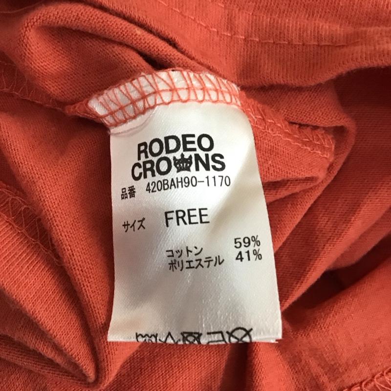 アールシーダブリュービー RCWB Tシャツ 半袖 420BAH90-1170 RODEO CROWNS WIDE BOWL イーグルフリルTシャツ FREE プリント 赤 / レッド / レディース USED 古着 中古 10118794