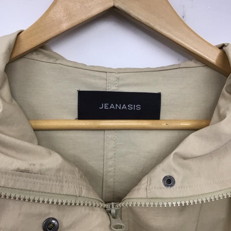 ジーナシス JEANASIS ジャケット、上着 ジャケット、ブレザー ジップアップジャケット アウター パーカージャケット FREE 無地 ベージュ / ベージュ / レディース USED 古着 中古 10137559