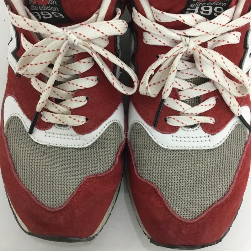ニューバランス New Balance スニーカー スニーカー ML999SBG 27cm 27.0cm ロゴ、文字 赤 / レッド / X 灰 / グレー / メンズ USED 古着 中古 10124397