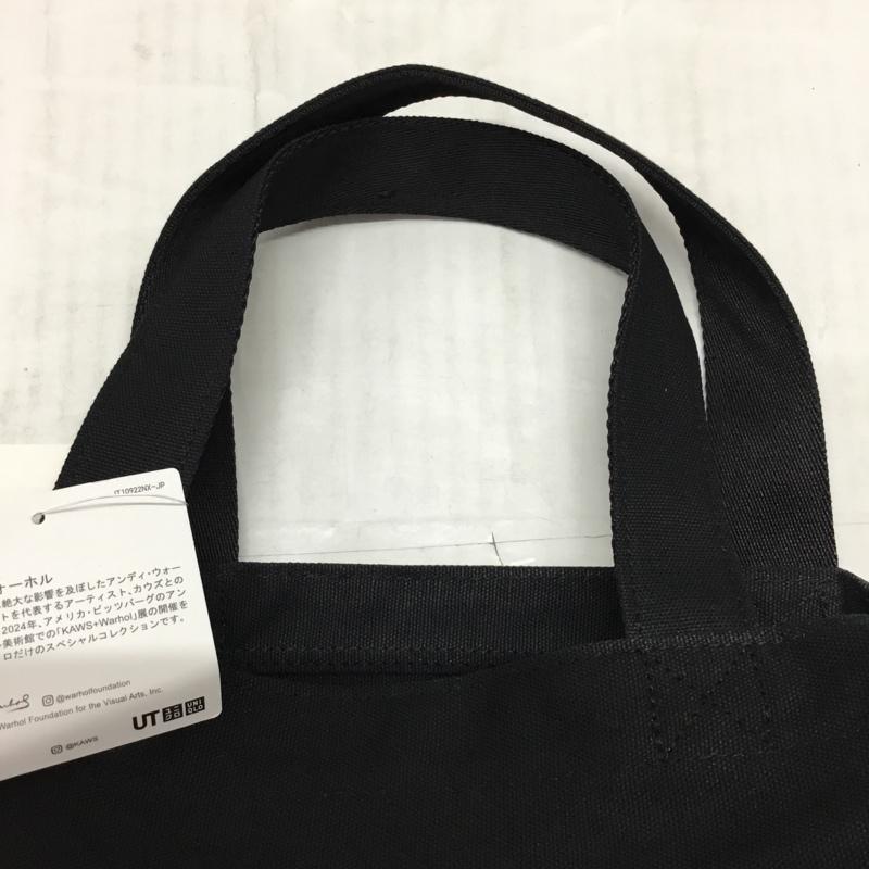 ユニクロ UNIQLO トートバッグ トートバッグ 361-473556 カウズ ウォーホル 2WAYトートバッグ KAWS WARHOL プリント 黒 / ブラック / メンズ USED 古着 中古 10117143