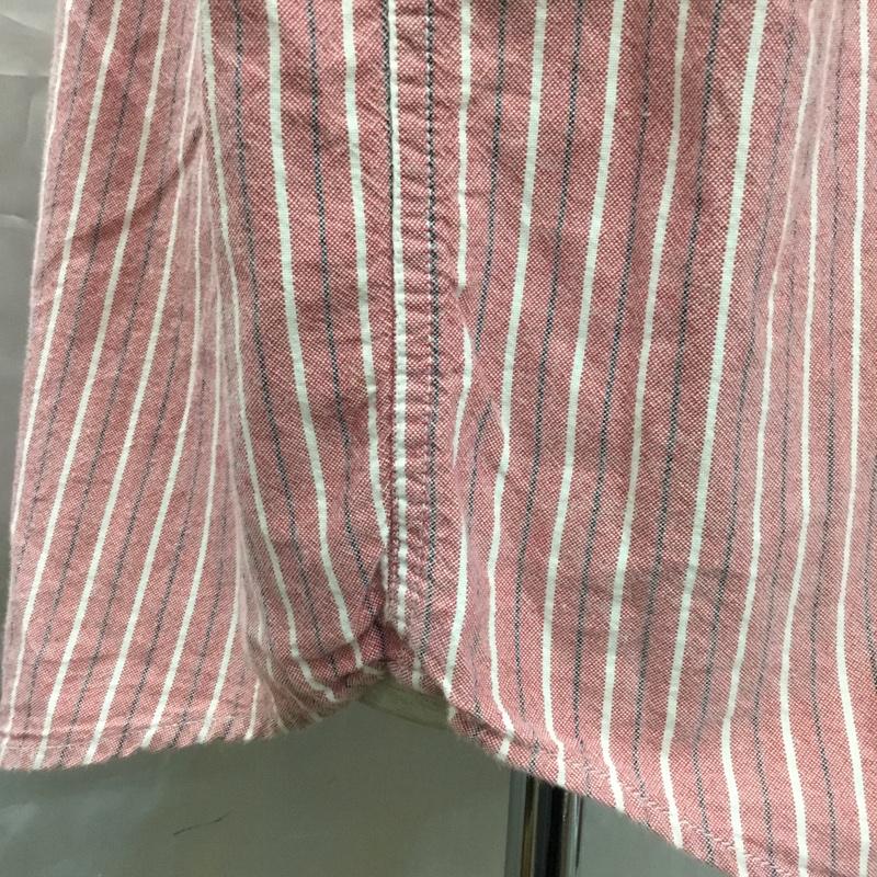 チャップス CHAPS シャツ、ブラウス 長袖 ボタンダウン ストライプ L ワンポイント X ワンポイント 赤 / レッド / X 赤 / レッド / メンズ USED 古着 中古 10115514