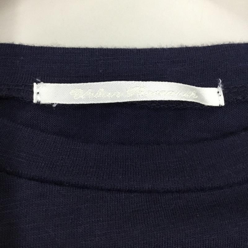 アーバンリサーチ URBAN RESEARCH カットソー 半袖 WH61-21N013 フリル袖 ノースリーブ FREE 無地 紺 / ネイビー / レディース USED 古着 中古 10118161
