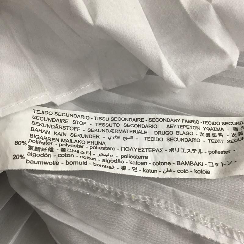 ザラ ZARA カットソー 長袖 S 無地 白 / ホワイト / X 黒 / ブラック / レディース USED 古着 中古 10129659