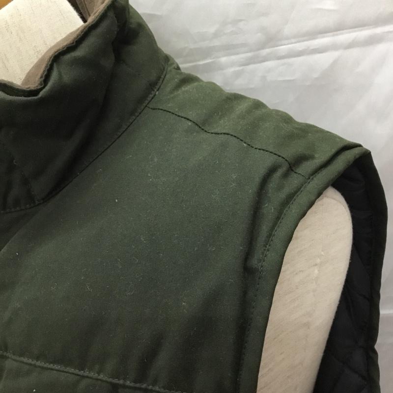 エルエルビーン L.L.Bean ベスト ベスト DBM2 ダウンベスト S ロゴ、文字 緑 / グリーン / X ダークブラウン / ダークブラウン / メンズ USED 古着 中古 10111395