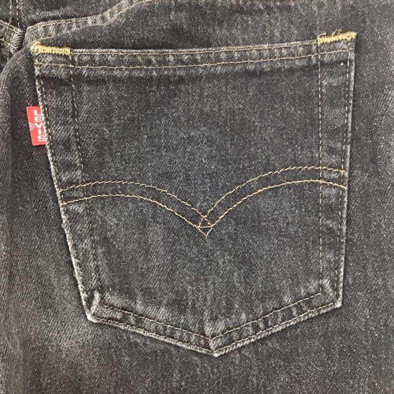 リーバイストラウスアンドコー Levi Strauss & co. パンツ デニム、ジーンズ デニムパンツ スリムパンツ カジュアルパンツ 30インチ 無地 黒 / ブラック / メンズ USED 古着 中古 10138580
