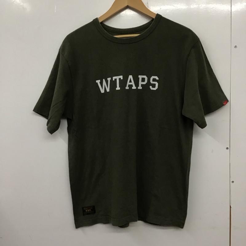ダブルタップス WTAPS Tシャツ 半袖 半袖カットソー プリントTシャツ クルーネックカットソー XL ロゴ、文字 カーキ / カーキ / メンズ USED 古着 中古 10137029