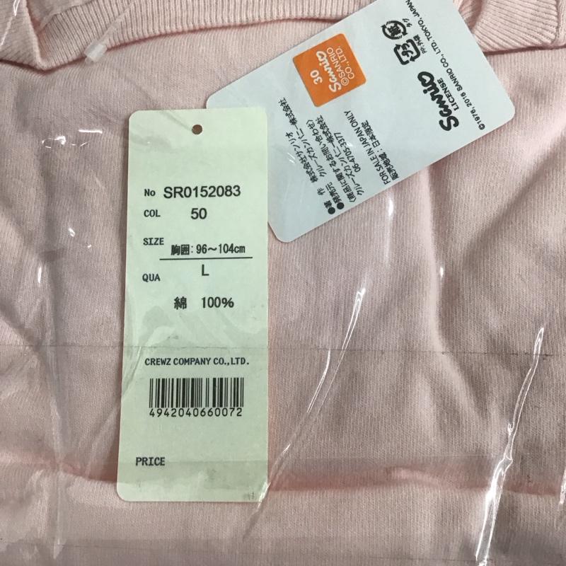 豊天商店 ぶーでんしょうてん Tシャツ 半袖 桜いっぱい L プリント X キャラクター 桃 / ピンク / レディース USED 古着 中古 10127644