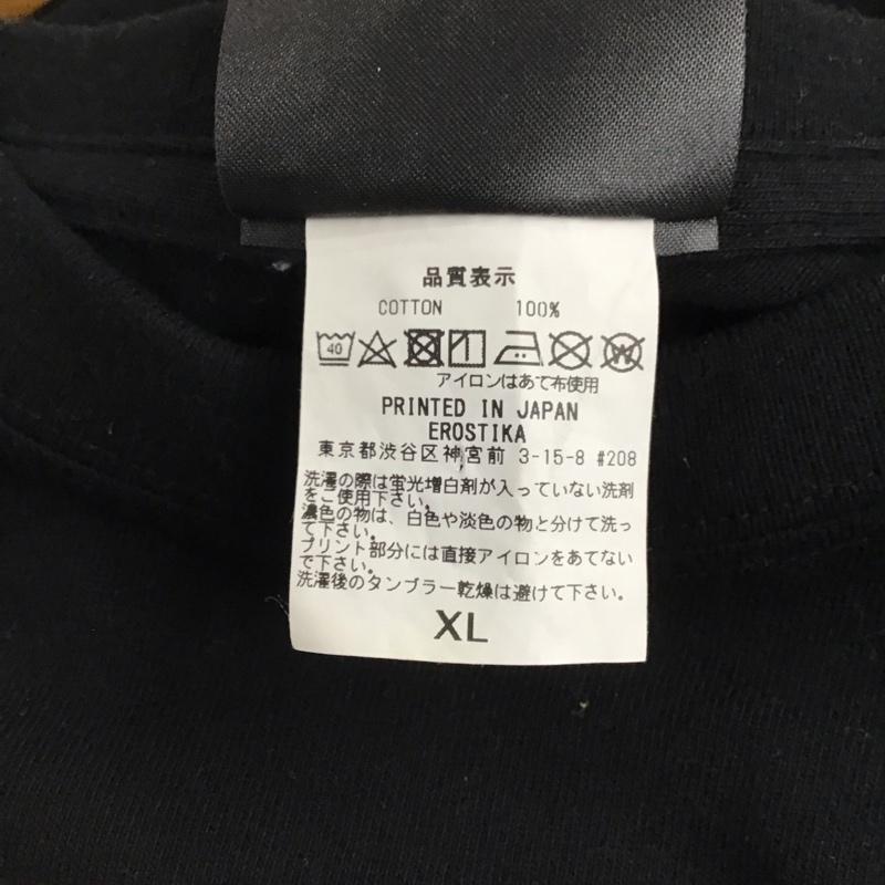 エロスティカ EROSTiKA Tシャツ 半袖 半袖カットソー プリントTシャツ クルーネックカットソー 手塚治虫 アポロの歌 XL プリント 黒 / ブラック / メンズ USED 古着 中古 10134622