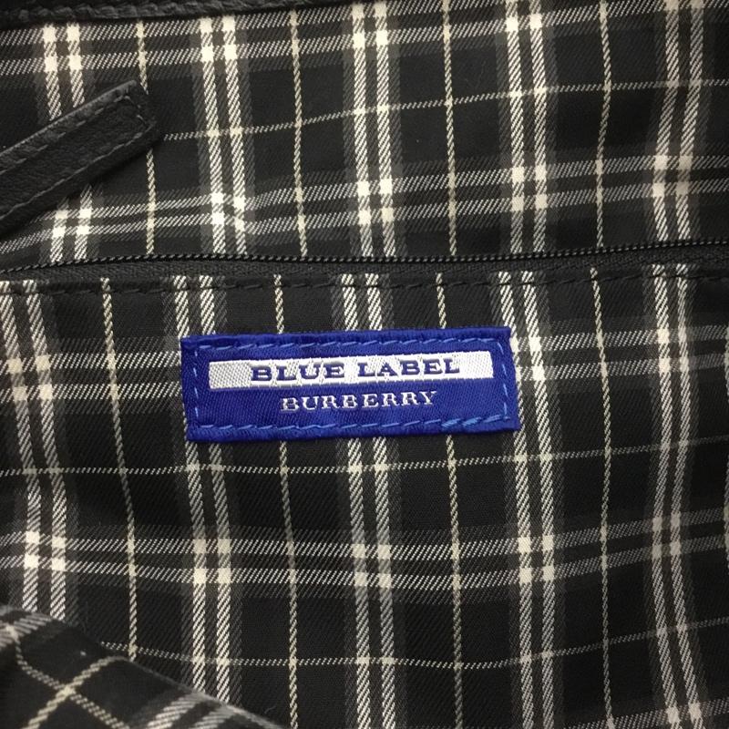 バーバリーブルーレーベル BURBERRY BLUE LABEL トートバッグ トートバッグ E2119-100-09 ハンドバッグ ロゴ、文字 黒 / ブラック / X 金 / ゴールド / レディース USED 古着 中古 10140048