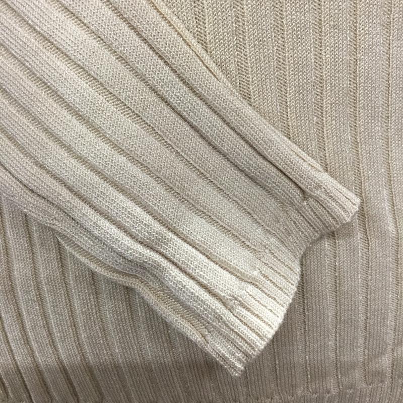 ザラ ZARA ニット、セーター 長袖 長袖ニットカットソー ニット セーター Vネックニット M 無地 ベージュ / ベージュ / レディース USED 古着 中古 10115797