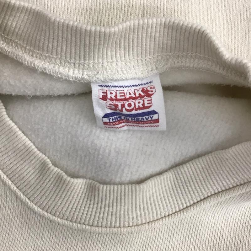 フリークスストア FREAK S STORE トレーナー 長袖 203-1224 HEAVY SWEAT 裏起毛 スウェット M 無地 アイボリー / アイボリー / メンズ USED 古着 中古 10106909