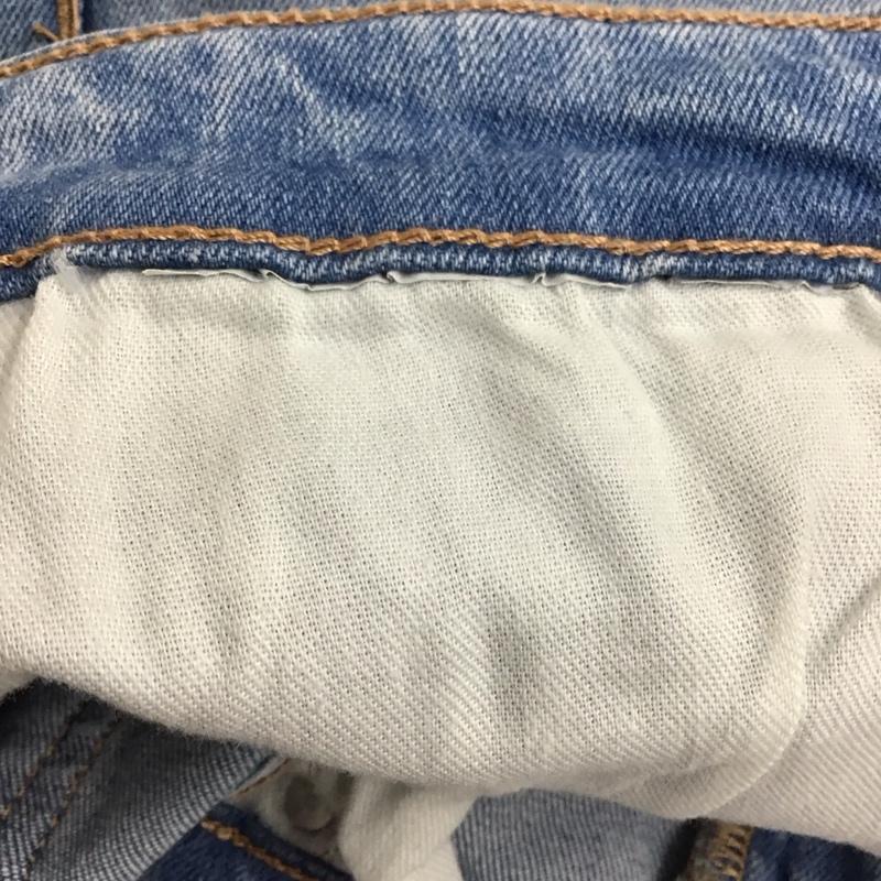 ザラ ZARA パンツ デニム、ジーンズ カットオフ ジーパン ストレッチ 無地 水色 / ライトブルー / レディース USED 古着 中古 10114749