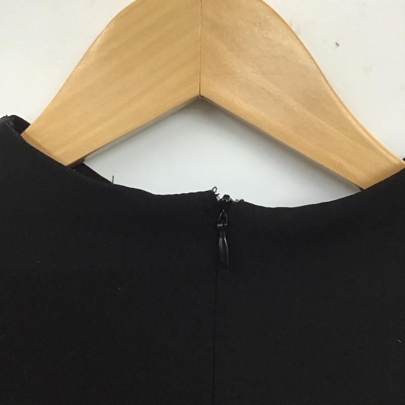 ザラ ZARA カットソー 半袖 半袖カットソー 無地Tシャツ ハイネックカットソー S 無地 黒 / ブラック / レディース USED 古着 中古 10129729