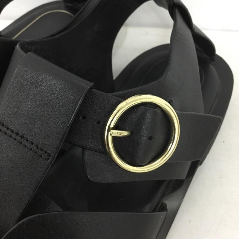 ザラ ZARA サンダル サンダル 無地 黒 / ブラック / レディース USED 古着 中古 10151313