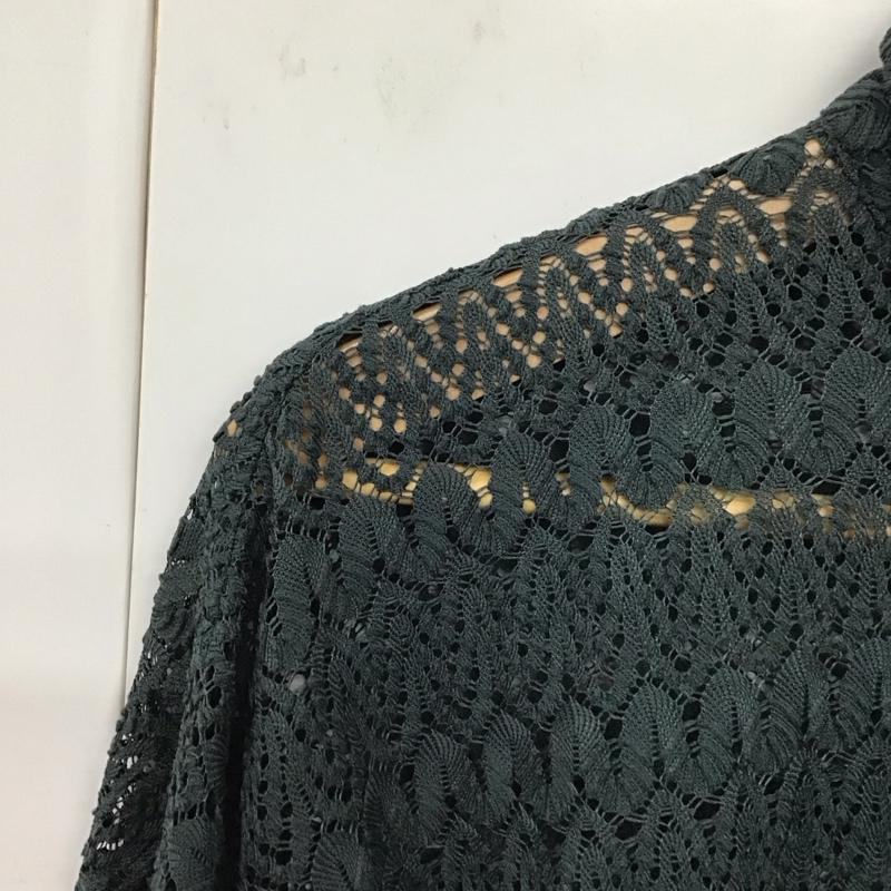 ジーナシス JEANASIS シャツ、ブラウス 長袖 JS064086MC レースシャツ FREE レース柄 緑 / グリーン / レディース USED 古着 中古 10131296