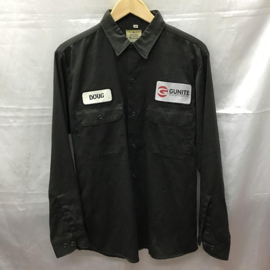 ビックマック BIGMAC シャツ、ブラウス 長袖 長袖シャツ カラーシャツ ポケットシャツ 長袖カットソー 古着 M ロゴ、文字 カーキ / カーキ /  メンズ USED 古着 中古 10113383