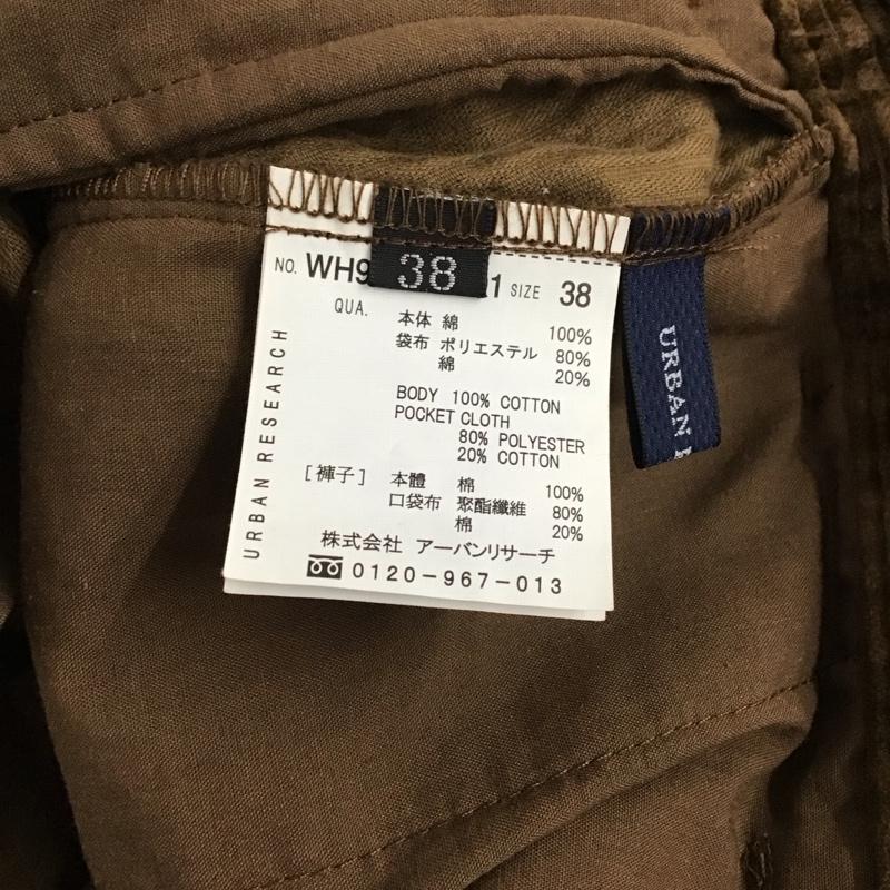 アーバンリサーチ URBAN RESEARCH パンツ ワークパンツ、ペインターパンツ ワイドパンツ コーデュロイパンツ カジュアルパンツ 38 無地 茶 / ブラウン / メンズ USED 古着 中古 10131401