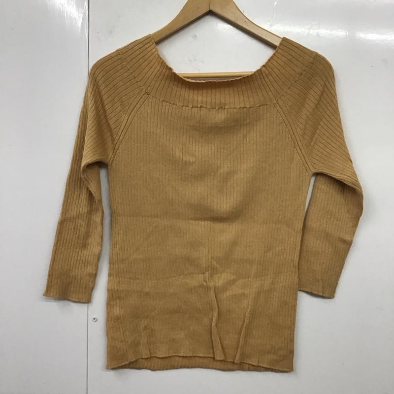 シップス SHIPS カットソー 長袖 長袖カットソー ワイドネックカットソー ロングスリーブカットソー 無地 橙 / オレンジ / レディース USED 古着 中古 10117897