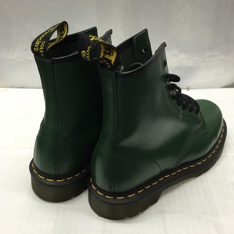 ドクターマーチン Dr.Martens ブーツ ショートブーツ 1460 8ホール レザー UK6 US:7 無地 緑 / グリーン / メンズ USED 古着 中古 10122201