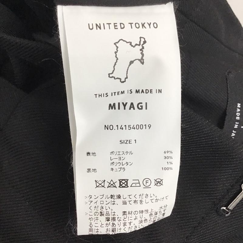 ユナイテッドトウキョウ UNITED TOKYO パンツ スラックス 1 無地 黒 / ブラック / レディース USED 古着 中古 10138131