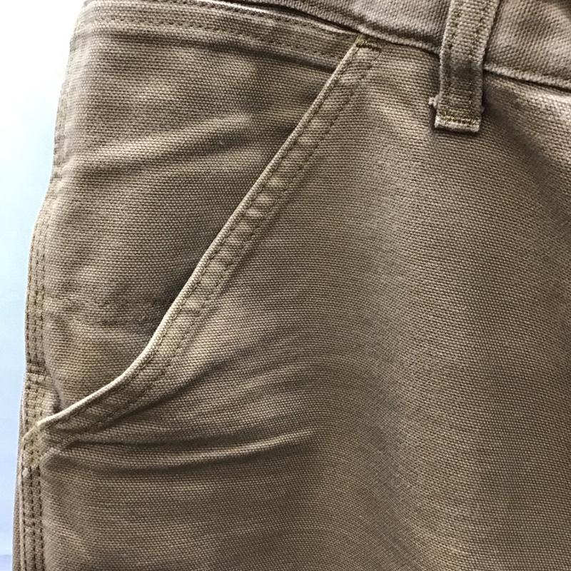 カーハート Carhartt パンツ ワークパンツ、ペインターパンツ ワークパンツ ワイドパンツ カジュアルパンツ 32インチ ロゴ、文字 ベージュ / ベージュ / メンズ USED 古着 中古 10116345