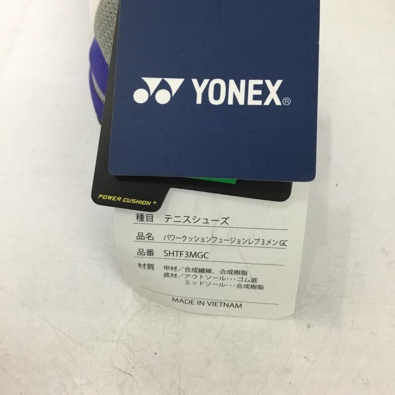 ヨネックス YONEX スニーカー スニーカー SHTF3MGC パワークッションフュージョンレブ3メンGC テニスシューズ 箱有 23.5cm 23.5cm ロゴ、文字 白 / ホワイト / X 青 / ブルー / X 灰 / グレー / レディース USED 古着 中古 10147962