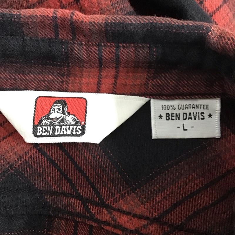 ベンデイビス BEN DAVIS シャツ、ブラウス 長袖 長袖シャツ チェックシャツ カラーシャツ L チェック マルチカラー / マルチカラー / メンズ USED 古着 中古 10138718