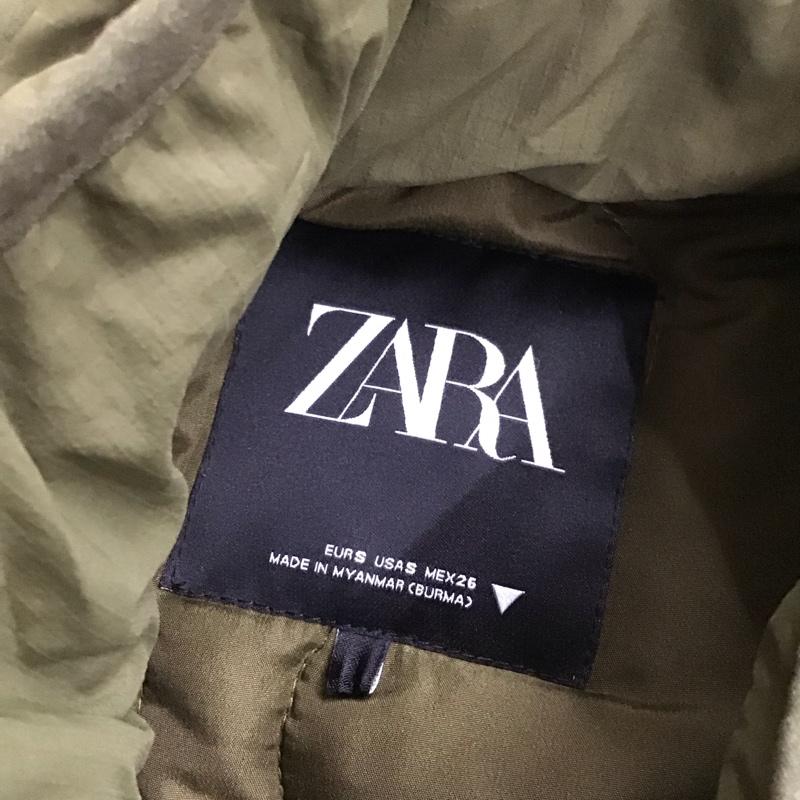 ザラ ZARA コート コート一般 4391 717 505 撥水加工パフジャケット キルティングコート S 無地 カーキ / カーキ / レディース USED 古着 中古 10112155