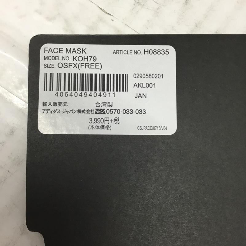 アディダス adidas ファッション小物 ファッション小物 H08835 フェイスマスク エッセンシャルズ フェイスカバー タグ付き FREE ロゴ、文字 黒 / ブラック / メンズ USED 古着 中古 10106488