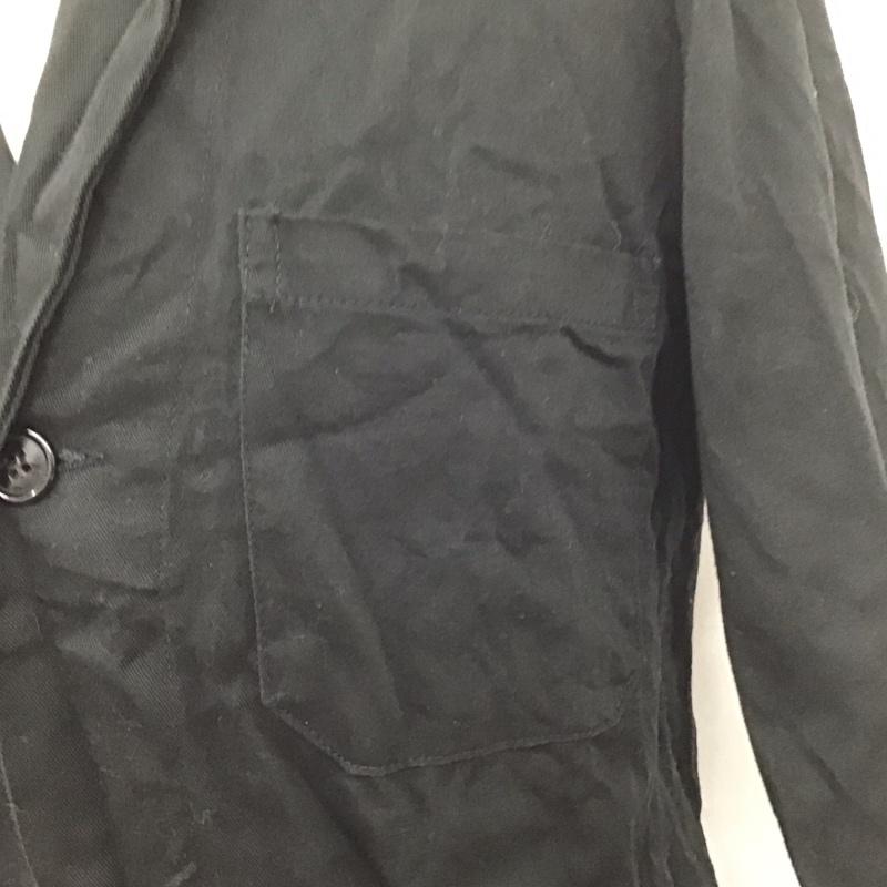 古着 USED ジャケット、上着 ジャンパー、ブルゾン ロングコートジャケット ノーカラージャケット ユーロ古着 ヴィンテージ 42 無地 黒 / ブラック / メンズ USED 古着 中古 10106746