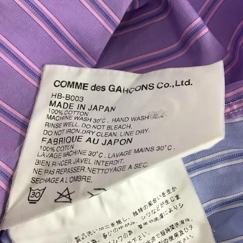 コムデギャルソンオム COMME des GARCONS HOMME シャツ、ブラウス 長袖 長袖シャツ カジュアルシャツ カラーシャツ ストライプシャツ L ストライプ マルチカラー / マルチカラー / メンズ USED 古着 中古 10110207