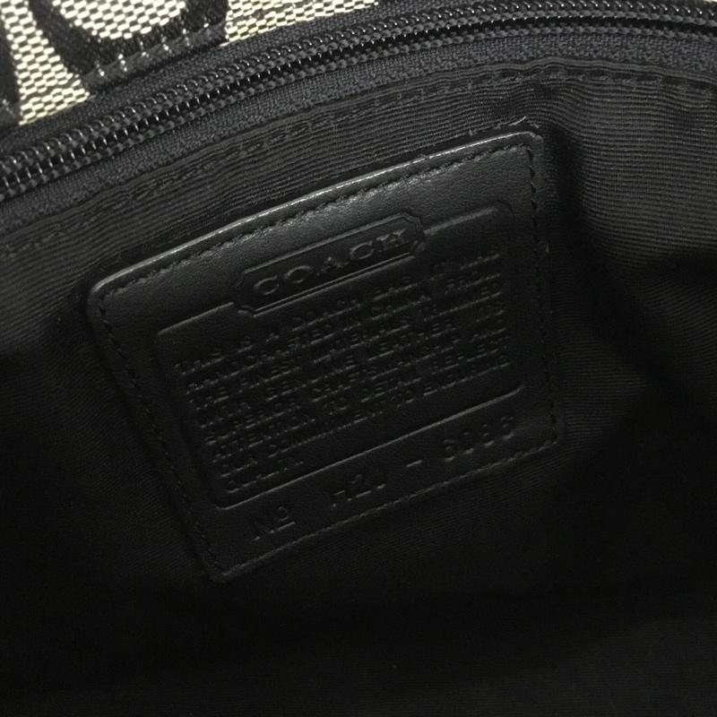 コーチ COACH トートバッグ トートバッグ H2J-6086 シグネチャー 総柄 黒 / ブラック / レディース USED 古着 中古 10137428