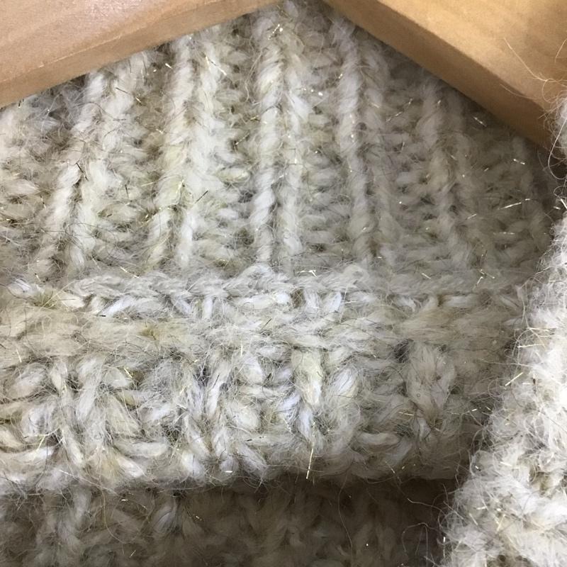 ローリーズファーム LOWRYS FARM ニット、セーター 長袖 FREE 無地 ベージュ / ベージュ / レディース USED 古着 中古 10137875