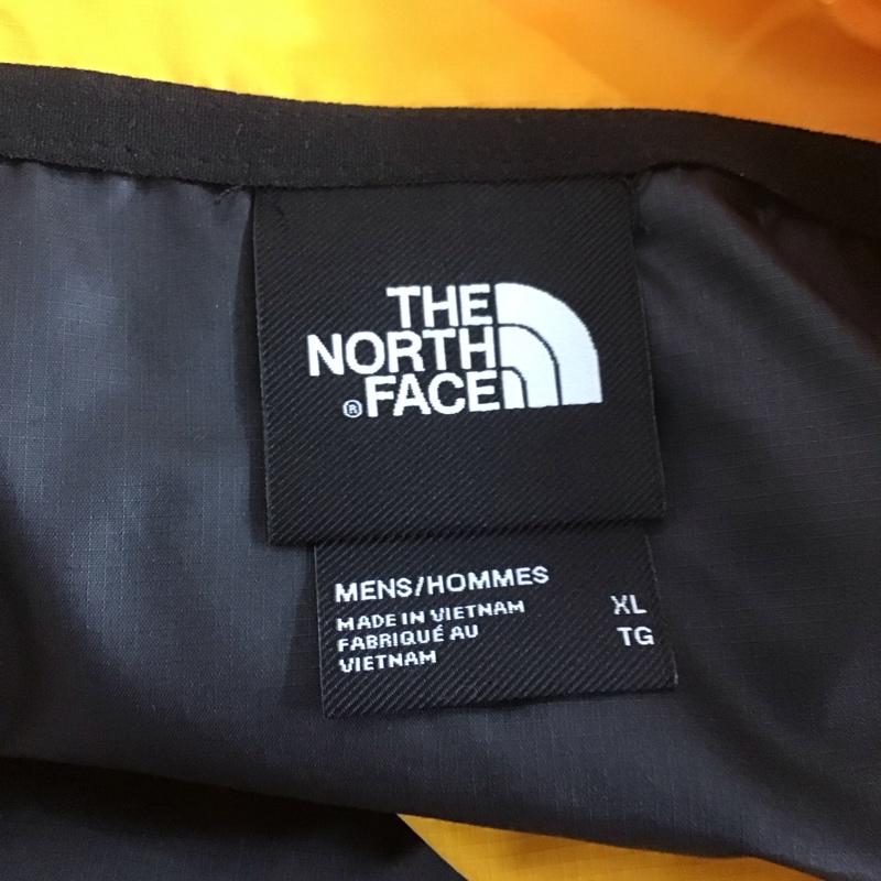 ザノースフェイス THE NORTH FACE ジャケット、上着 ジャケット、ブレザー nf0a4qz7 ジップアップジャケット ナイロンパーカー アウター XL ロゴ、文字 黒 / ブラック / X 黄 / イエロー /  メンズ USED 古着 中古 10125548