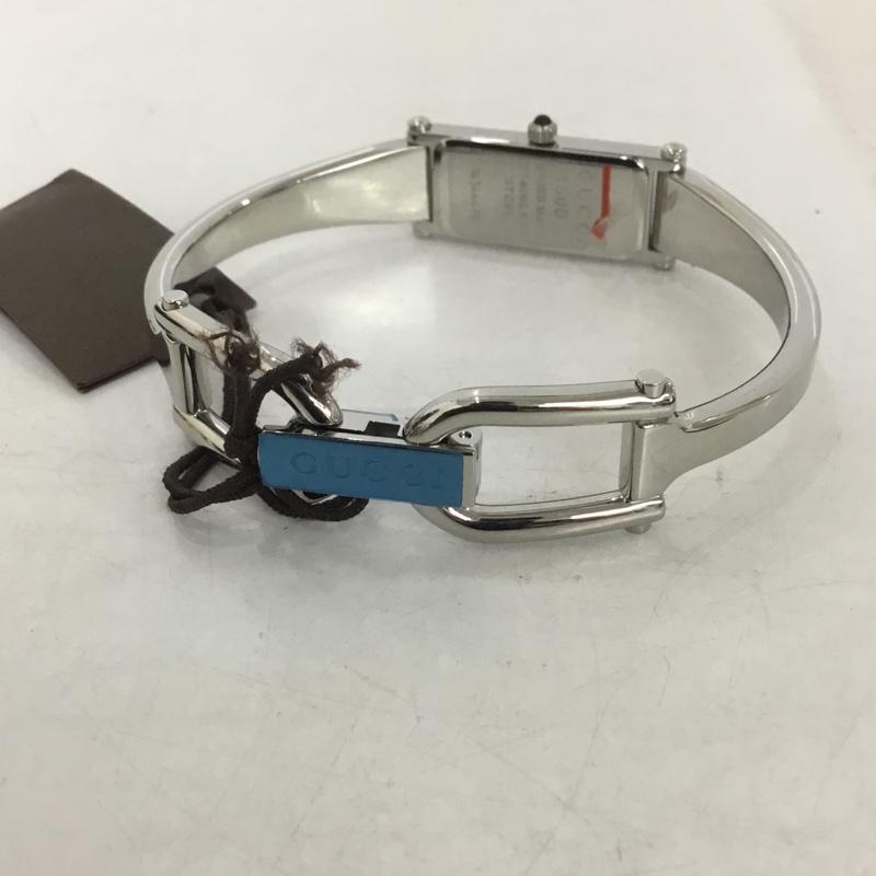 グッチ GUCCI 腕時計 アナログ(クォーツ式) 1500L ロゴ、文字 銀 / シルバー / レディース USED 古着 中古 10134869
