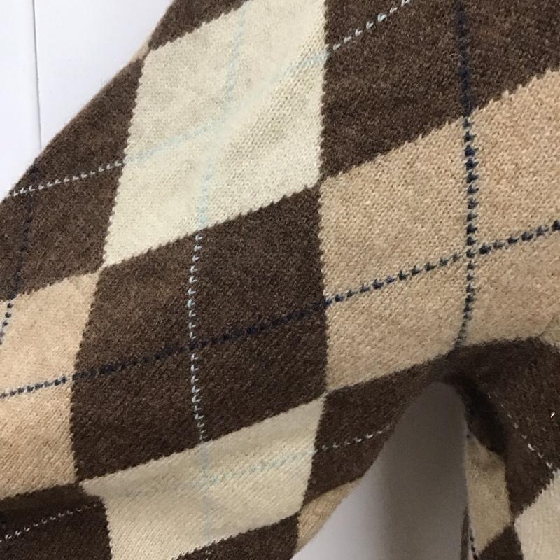 ブルックスブラザーズ BROOKS BROTHERS ニット、セーター 長袖 長袖ニット 長袖カットソー リブニット セーター Vネック M チェック マルチカラー / マルチカラー / メンズ USED 古着 中古 10112104
