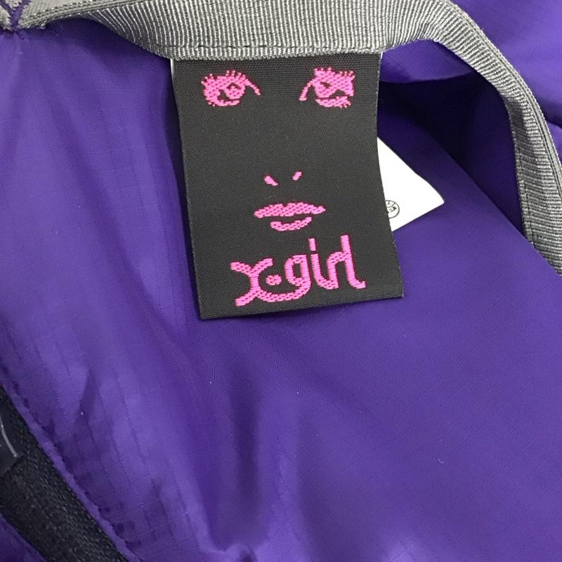 エックスガール X-girl ジャケット、上着 ジャケット、ブレザー フリースジャケット ポンチョ アウター ロゴ、文字 紺 / ネイビー / レディース USED 古着 中古 10126148