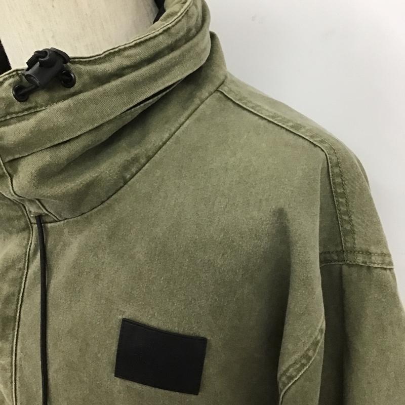 ザラメン ZARA MAN ジャケット、上着 ジャケット、ブレザー プルオーバーミリタリージャケット カジュアルジャケット パーカー アウター XL 無地 カーキ / カーキ / メンズ USED 古着 中古 10105613