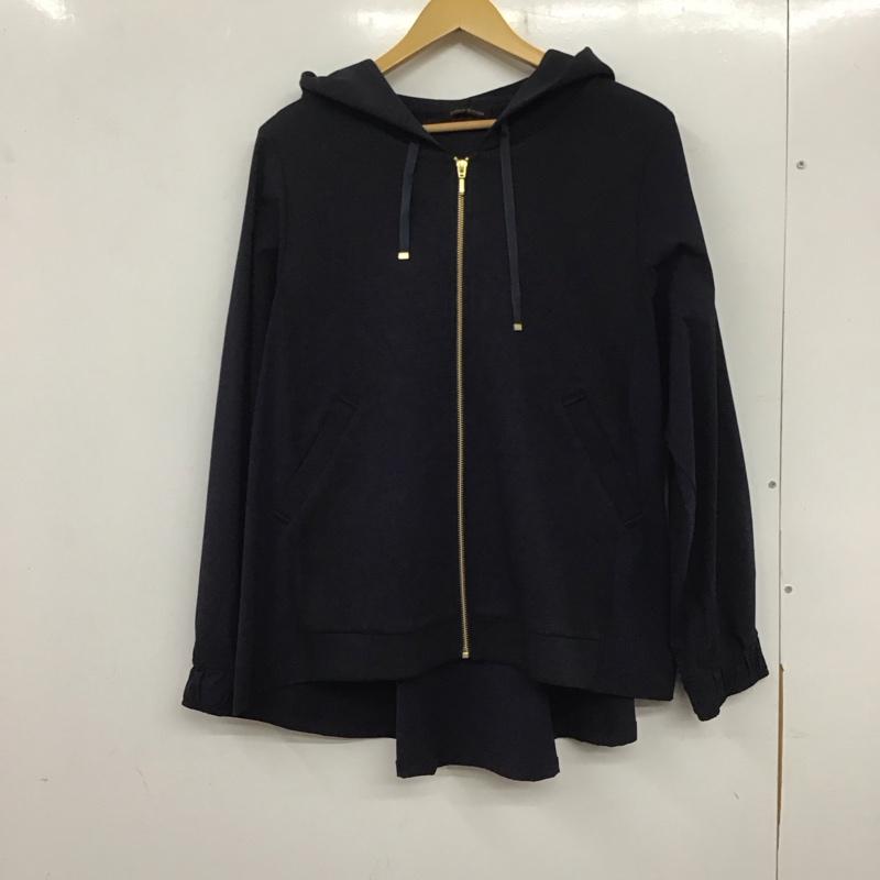バンヤードストーム BARNYARDSTORM パーカー 長袖 BG219708SK ドッキングブルゾン タグ付き 2 無地 紺 / ネイビー / レディース USED 古着 中古 10138894