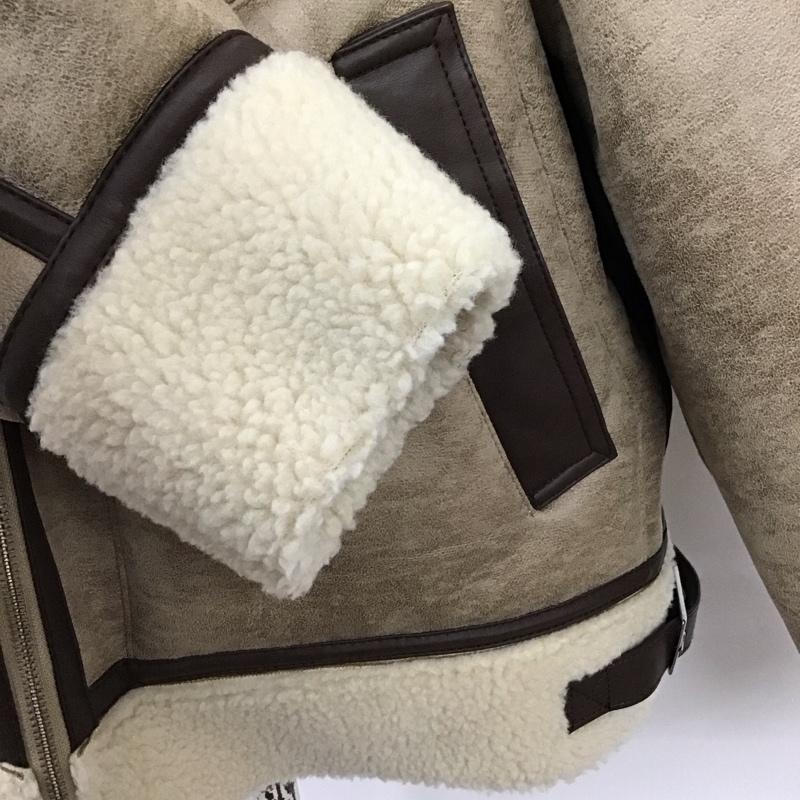 スライ SLY ジャケット、上着 ジャケット、ブレザー 030DAA30-1960 OVER SIZE B-3 裏ボア 1 無地 ベージュ / ベージュ / X 茶 / ブラウン / レディース USED 古着 中古 10119632