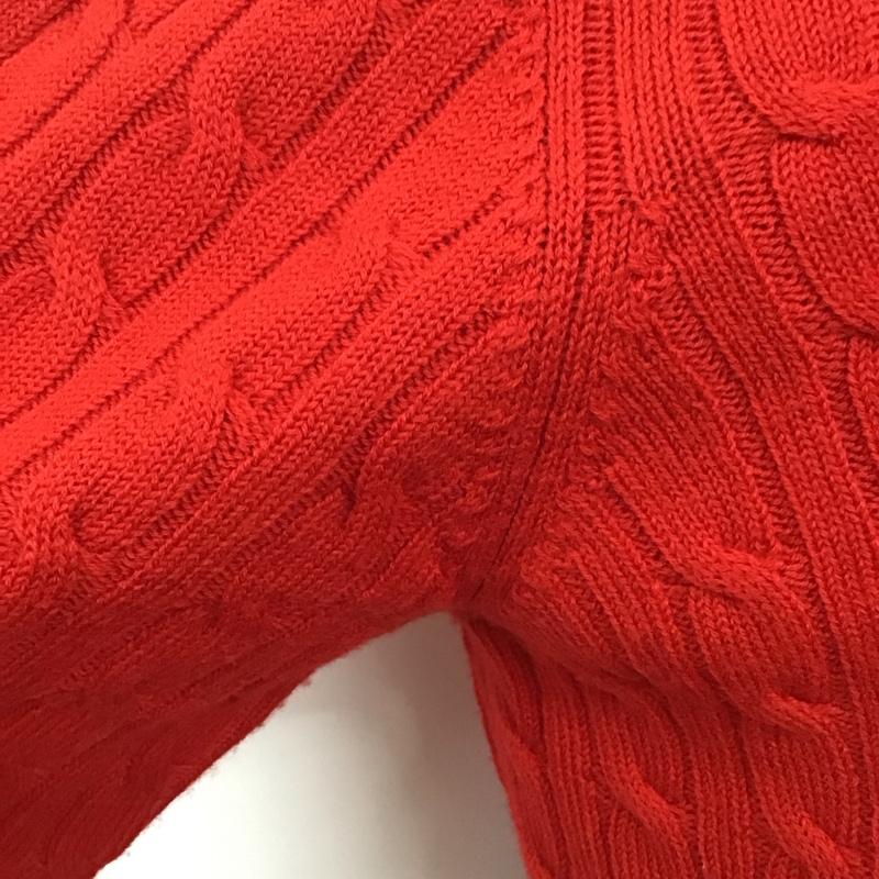 トミーヒルフィガー TOMMY HILFIGER ニット、セーター 長袖 長袖ニットカットソー ニット セーター クルーネックニット L 赤 / レッド / メンズ USED 古着 中古 10112834