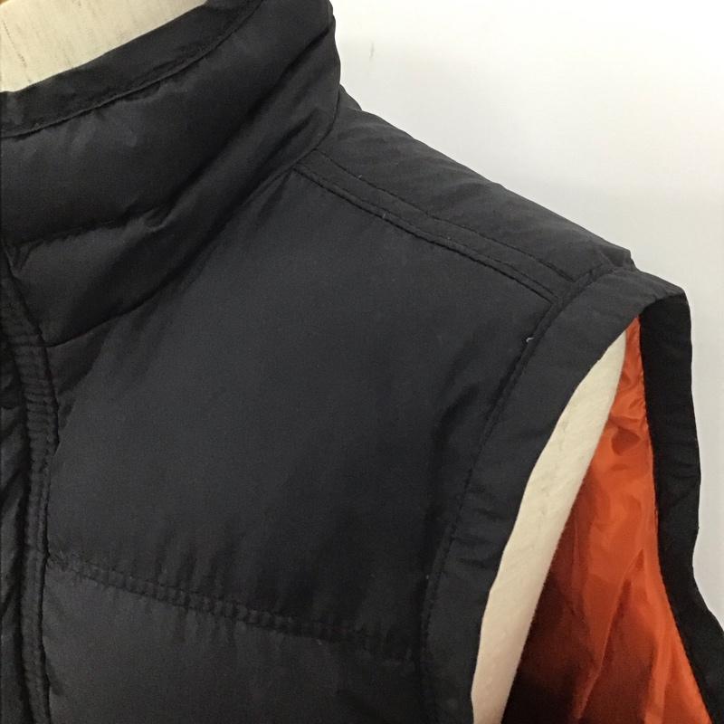 アバクロンビーアンドフィッチ ABERCROMBIE&FITCH ベスト ベスト ジップアップベスト ダウンベスト ノースリーブカットソー L 無地 黒 / ブラック / メンズ USED 古着 中古 10109811